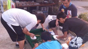 原地区金魚すくい