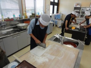 細く切っています。