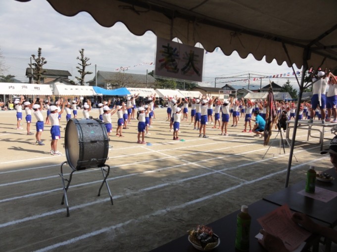 応援合戦前のエール交換