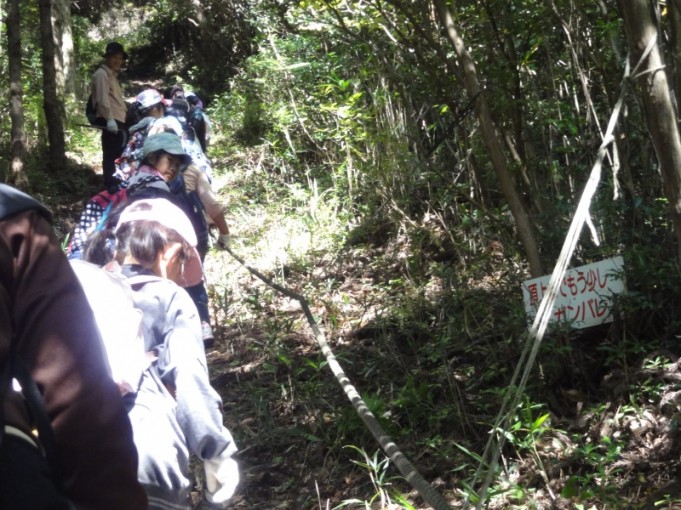 本来の登山道残り少しファイト