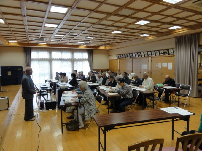 五和老人クラブ島会長の元気な挨拶