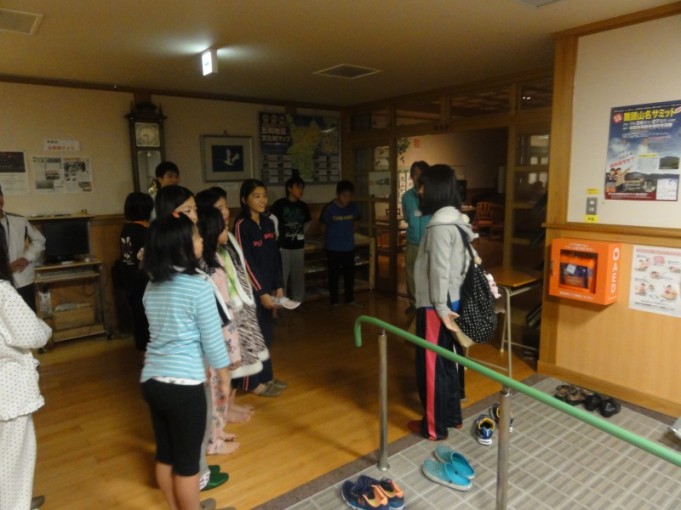 ボランティアさんとのお別れです。お礼をきちんといえました