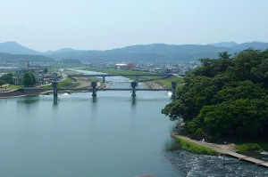 三隈川と亀山公園